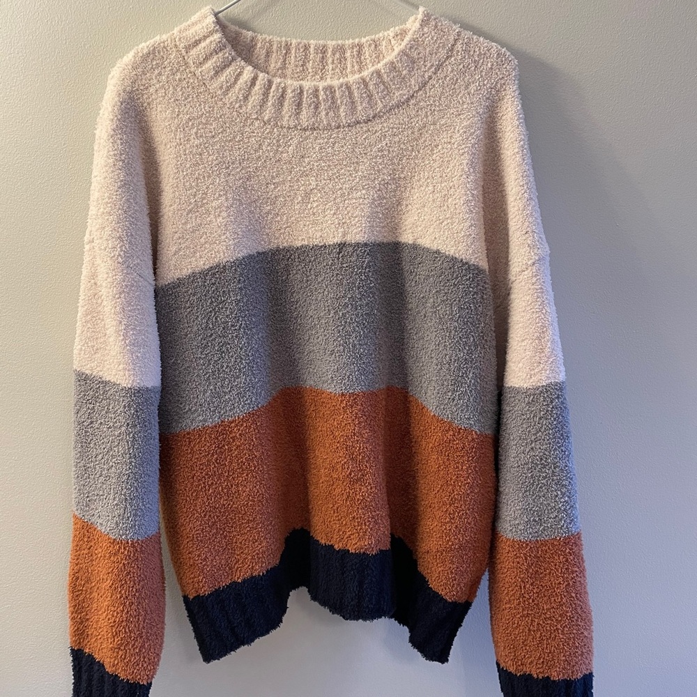 chunky block sweater